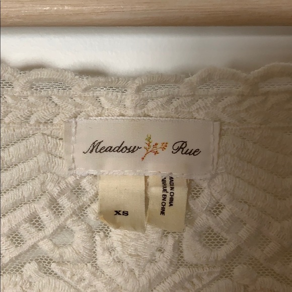 Anthropologie Lace Top | Anthropologie Crochet Top - Picture 4 of 7